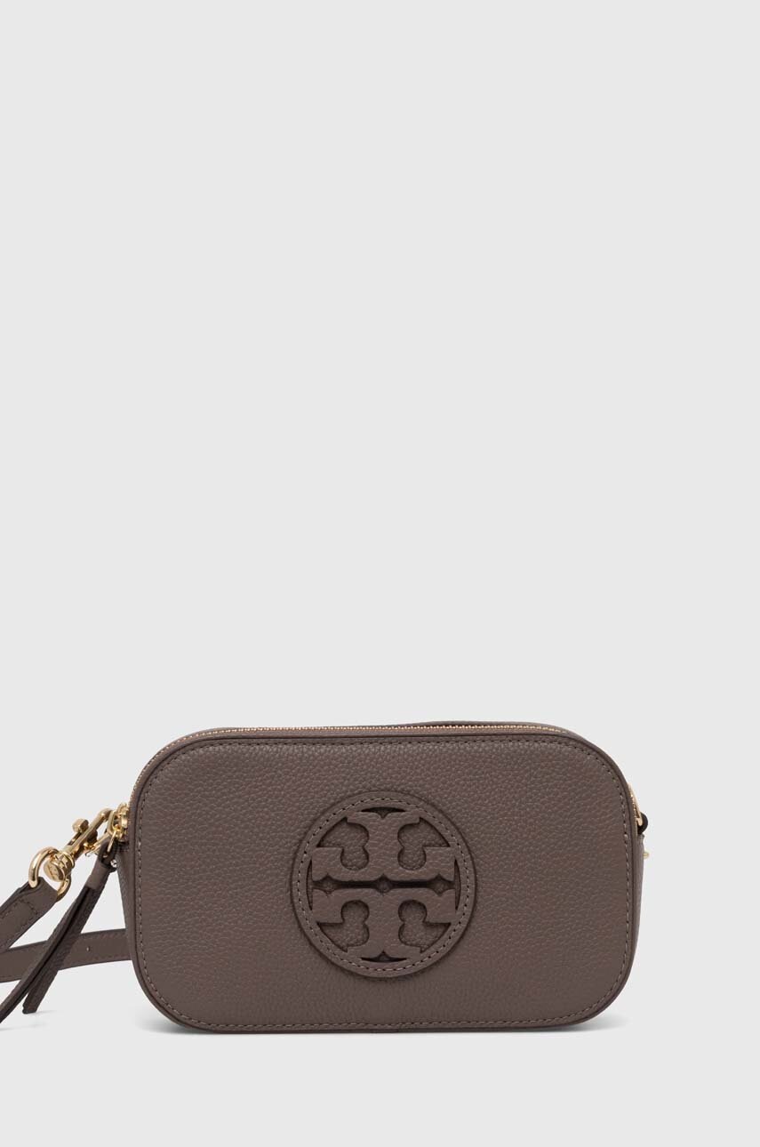

Кожена чанта Tory Burch Miller Mini в кафяво 145667.093, Кафяв