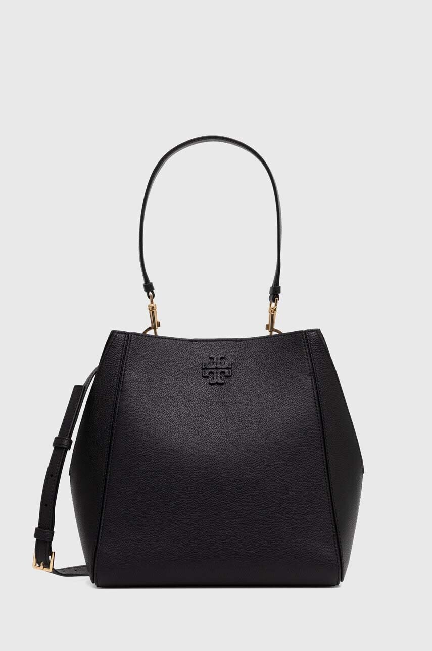 

Кожена чанта Tory Burch McGraw в черно 158499.001, Черен