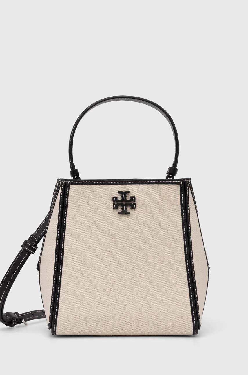 

Чанта Tory Burch McGraw Canvas Small в бежово 158502.254, Бежов