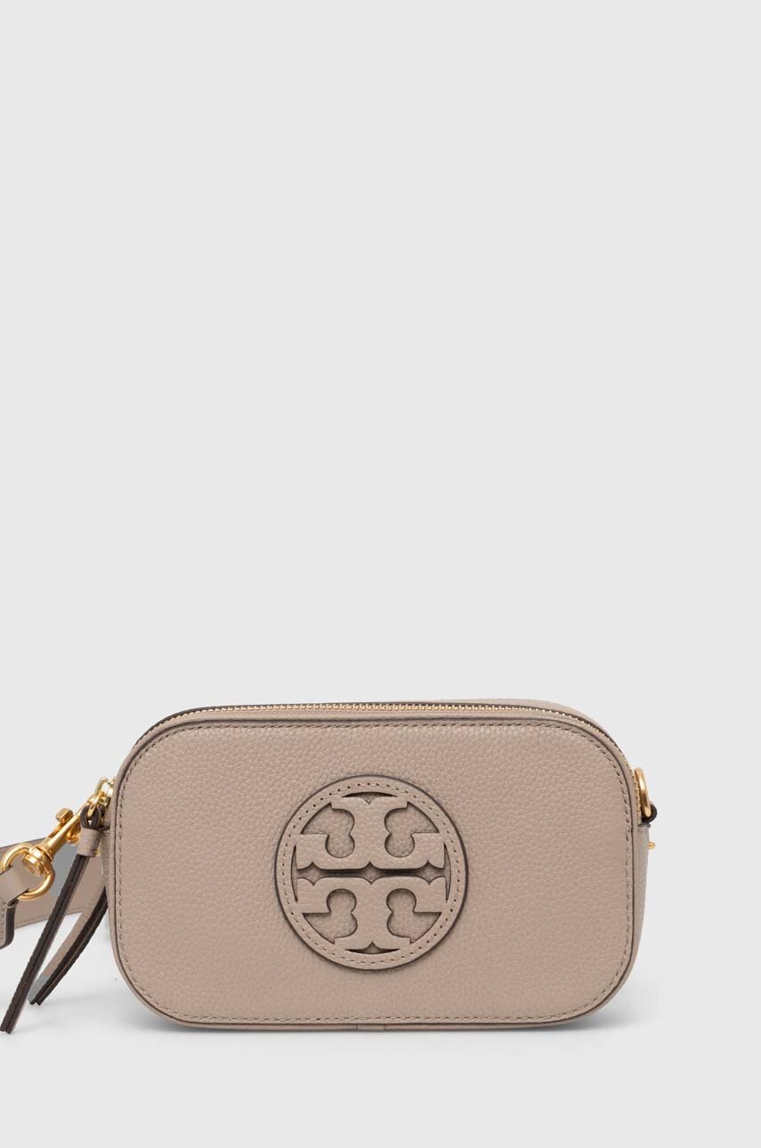 

Кожена чанта Tory Burch Miller Mini в бежово 150153.200, Бежов