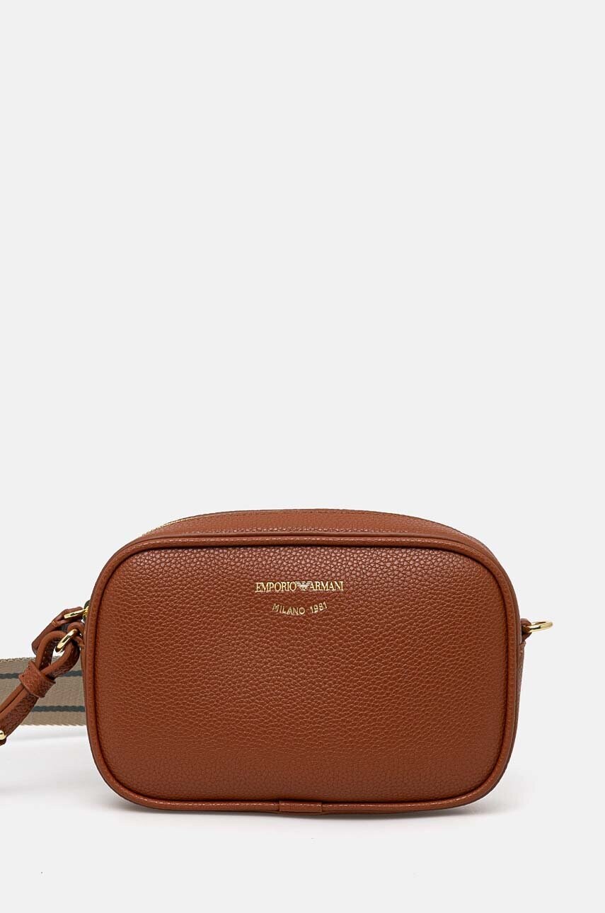 Levně Kabelka Emporio Armani hnědá barva, EW000537 AF12103