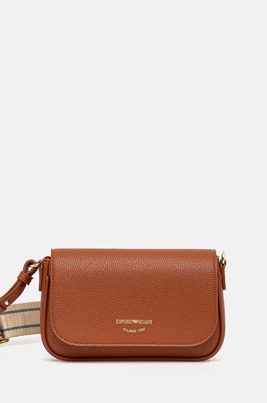 Levně Kabelka Emporio Armani hnědá barva, EW000538 AF12103