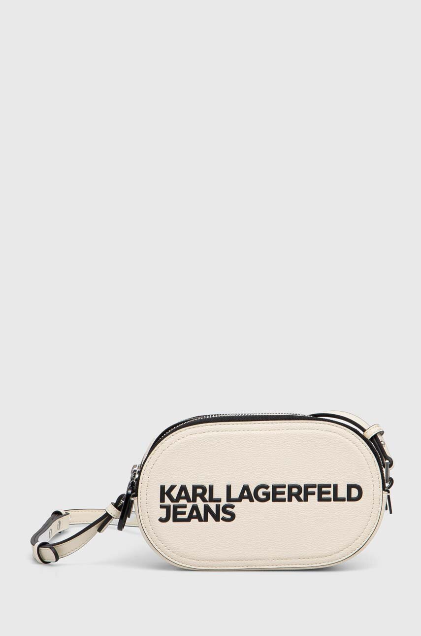 Karl Lagerfeld Jeans poseta culoarea bej, 245J3010