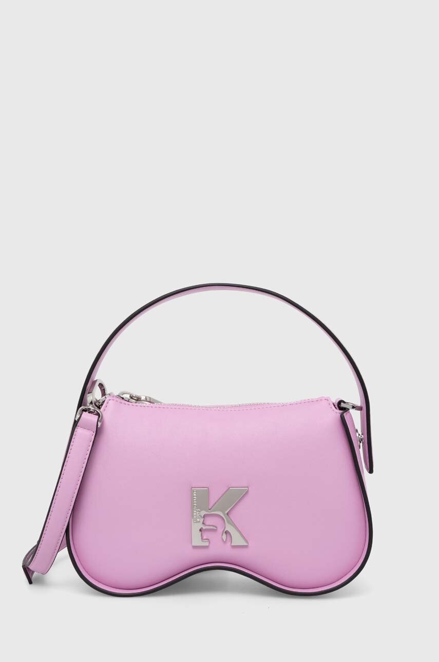 Karl Lagerfeld Jeans poseta culoarea roz, 245J3024