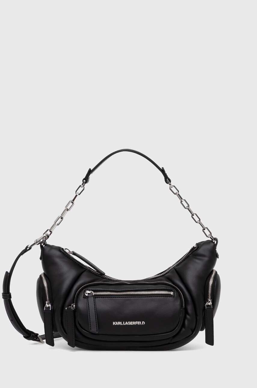 Karl Lagerfeld poseta culoarea negru, 245W3045