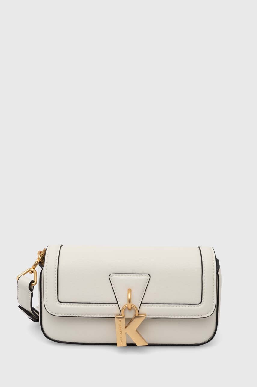 

Кожена чанта Karl Lagerfeld в бежово 245W3048, Бежов