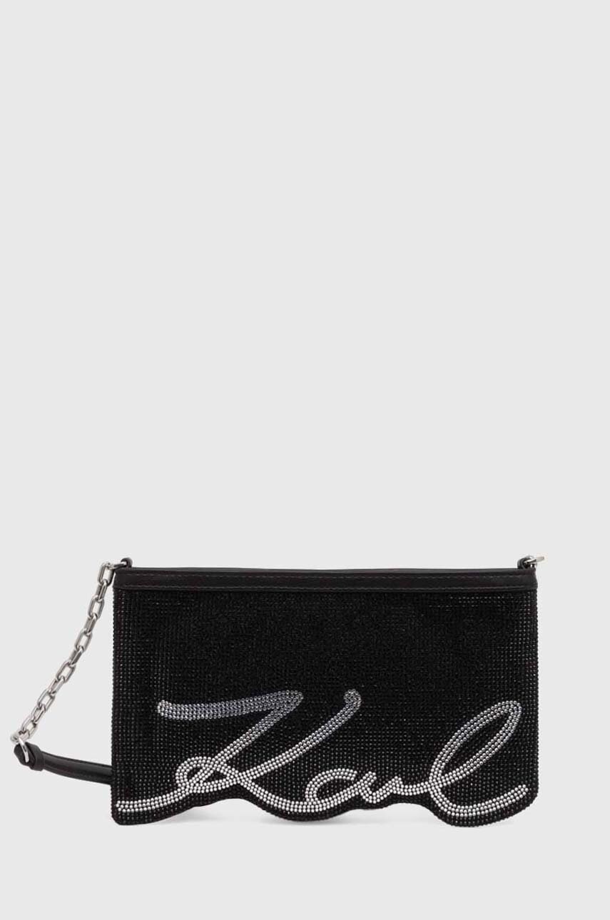 

Чанта Karl Lagerfeld в черно 245W3078, Черен