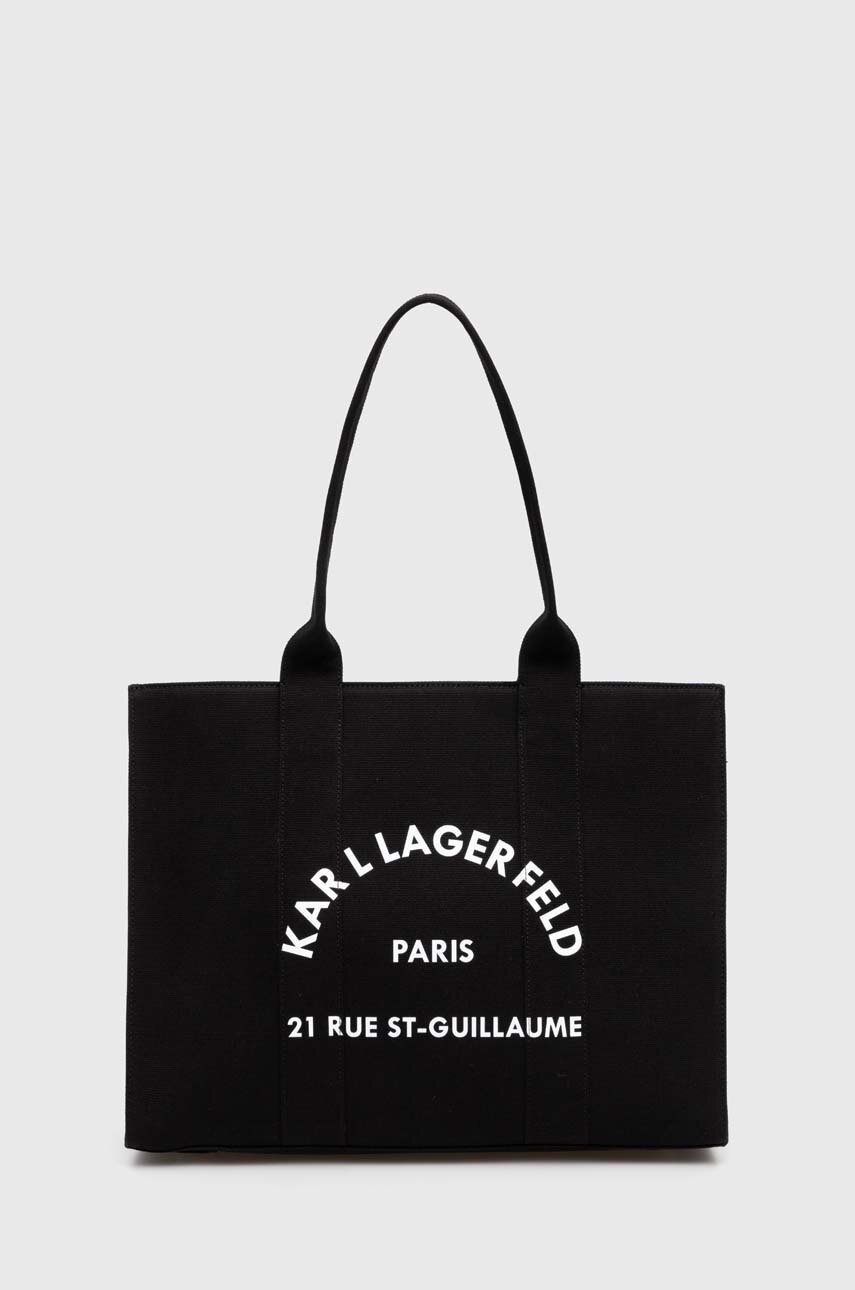 

Чанта Karl Lagerfeld в черно 245W3855, Черен