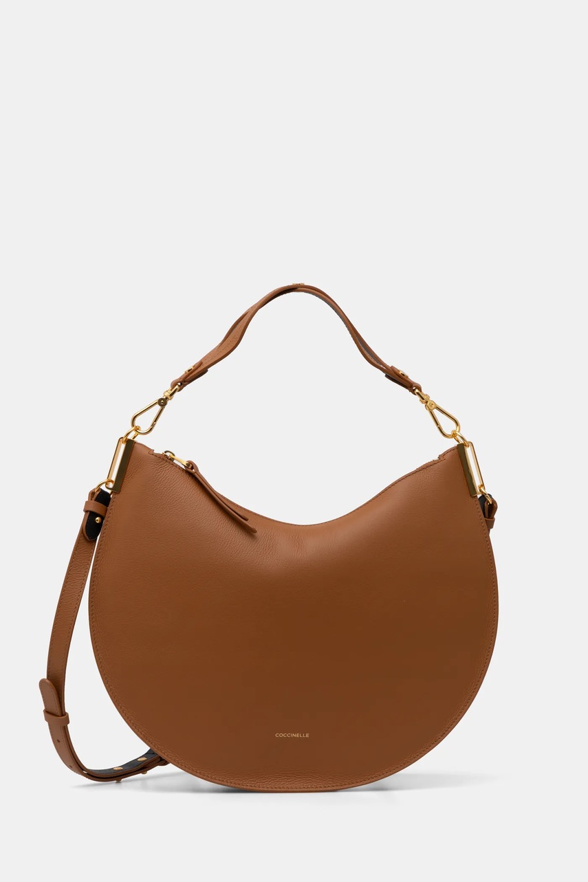 

Кожена чанта Coccinelle COCCINELLESUNUP в кафяво E1 QKF 13 01 01, Кафяв