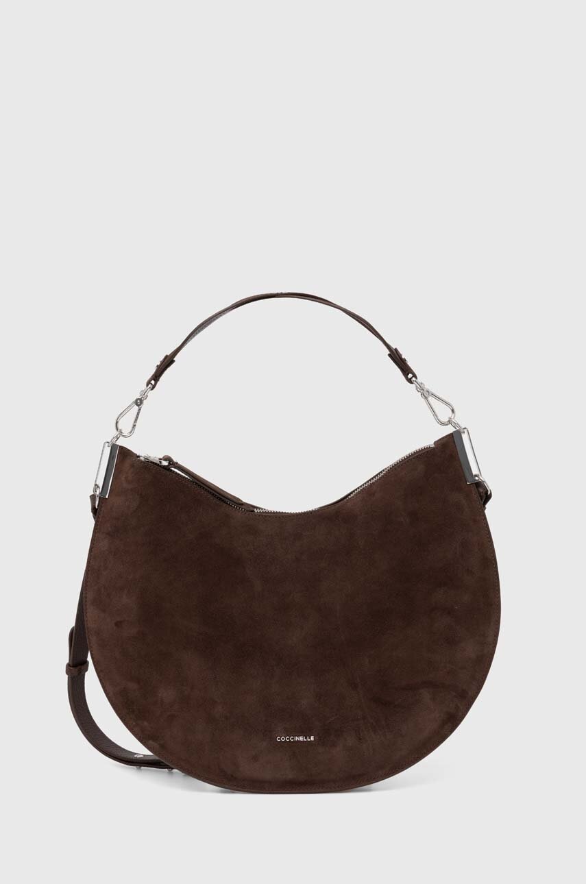 

Велурена чанта Coccinelle COCCINELLESUNUP SUEDE в кафяво E1 QKG 13 01 01, Кафяв
