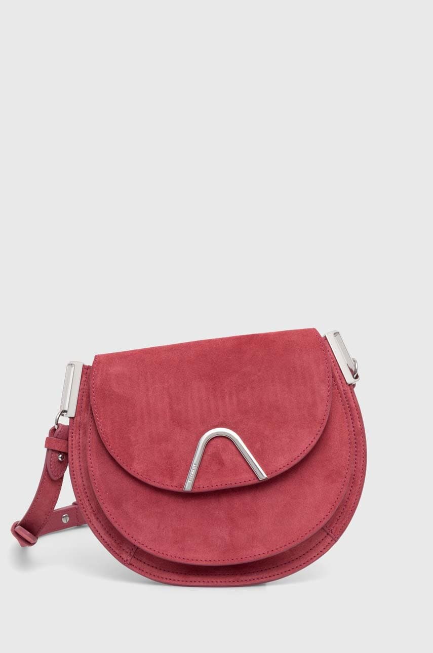 Coccinelle poseta de piele COCCINELLESUNUP SUEDE culoarea roz, E1 QKG 15 01 01 Coccinelle poseta de piele COCCINELLESUNUP SUEDE culoarea roz, E1 QKG 15 01 01