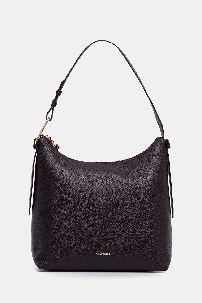 Coccinelle poșetă de piele COCCINELLEMALORY culoarea negru, E1 R1K 13 02 01