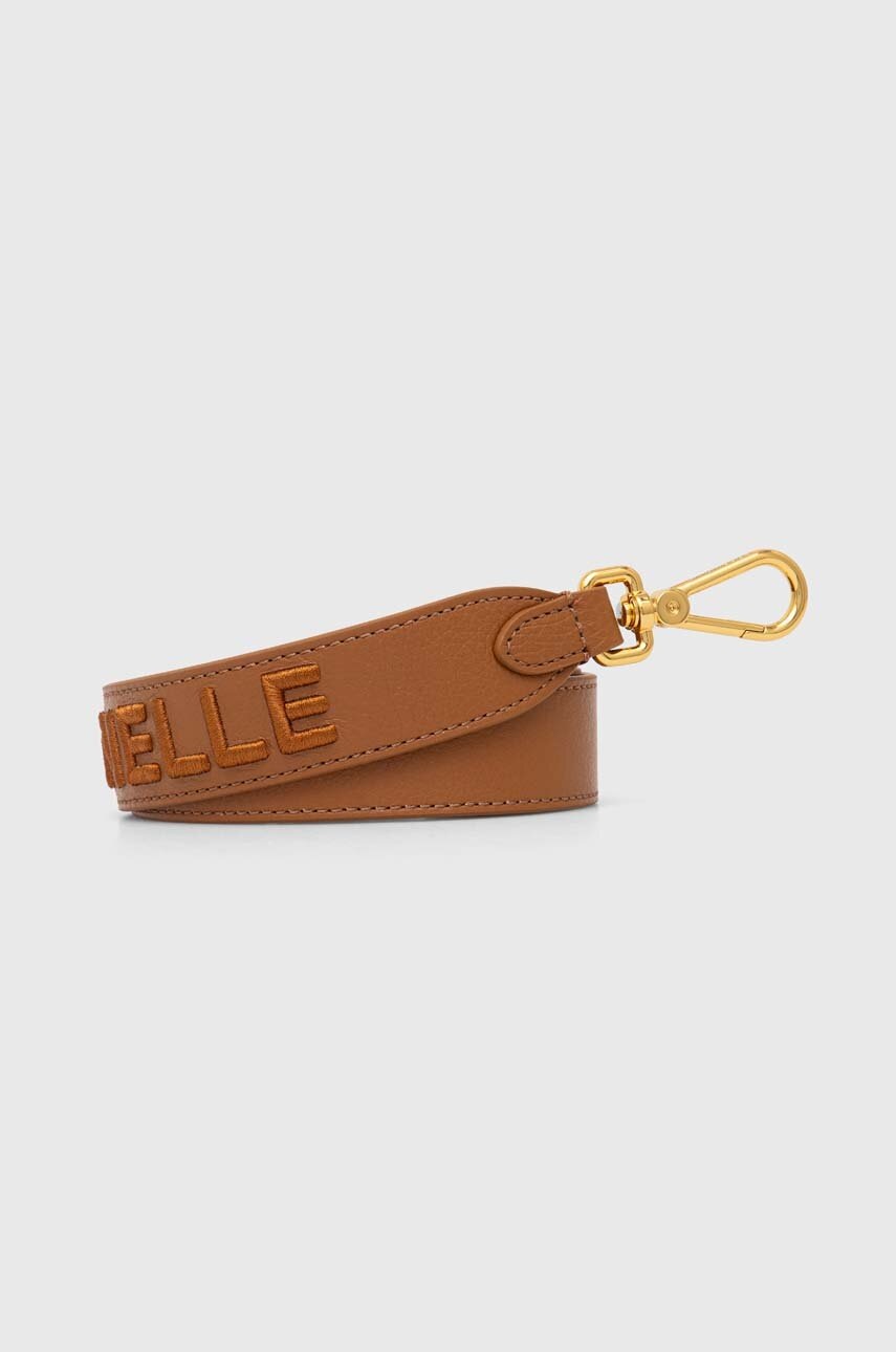 

Кожена каишка за дамска чанта Coccinelle EMBROIDERY LOGO в кафяво E3 R55 68 01 01, Кафяв