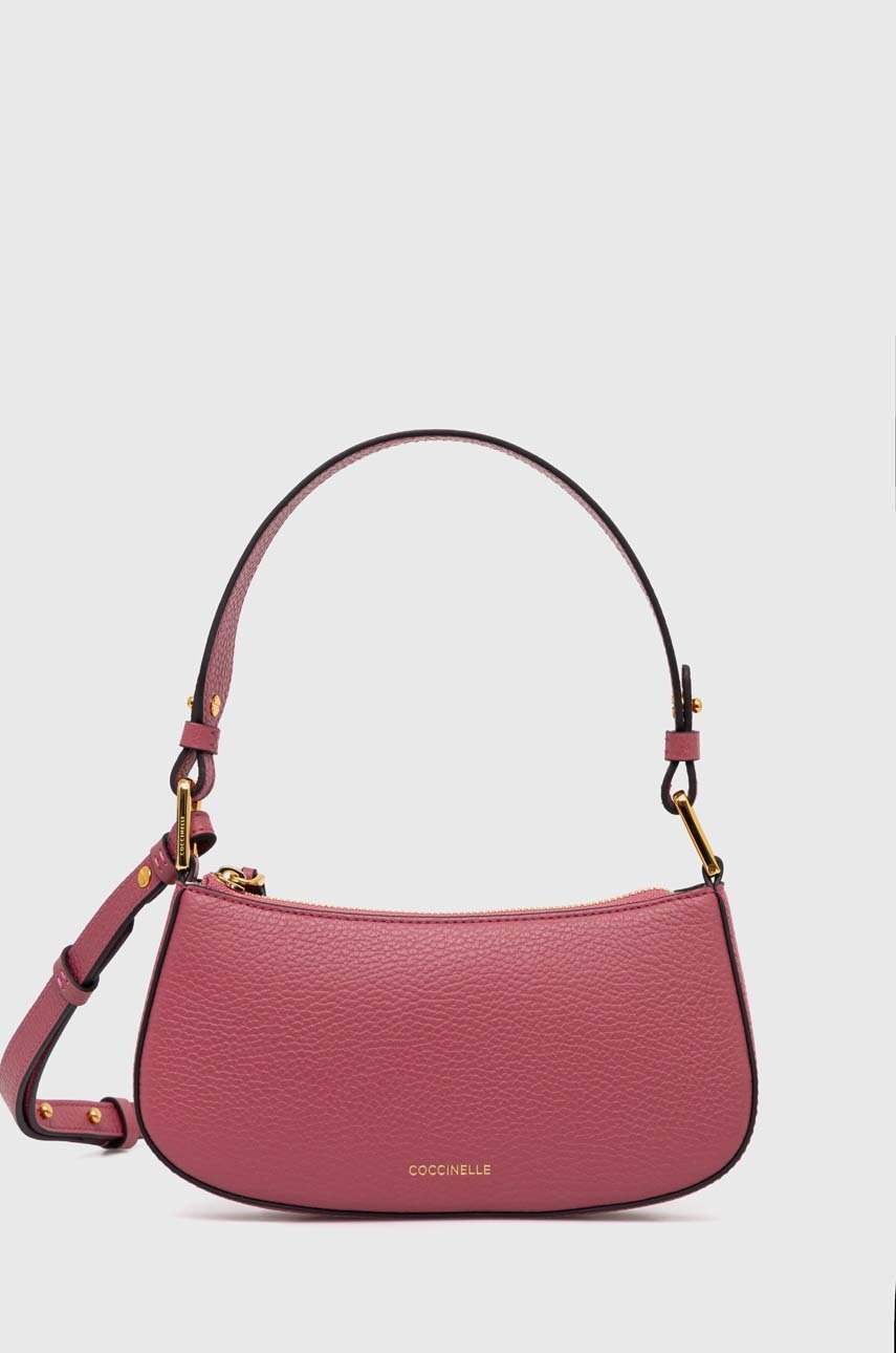 

Кожена чанта Coccinelle MERVEILLE в розово E5 MRF 52 01 01, Розов
