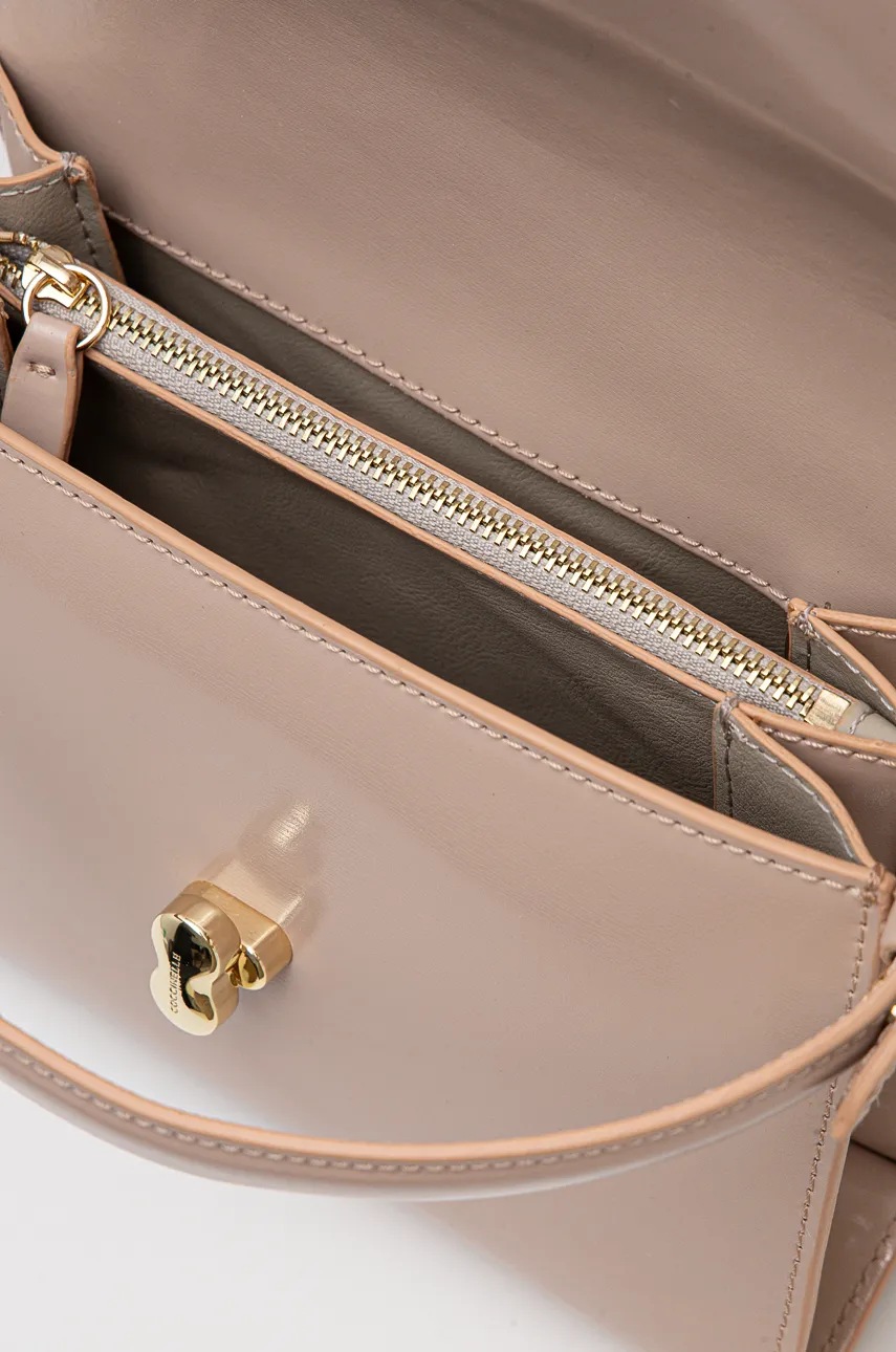 Шкіряна сумочка Coccinelle COCCINELLEBINXIE SHINY CA колір рожевий E1 R8B 58 01 01 