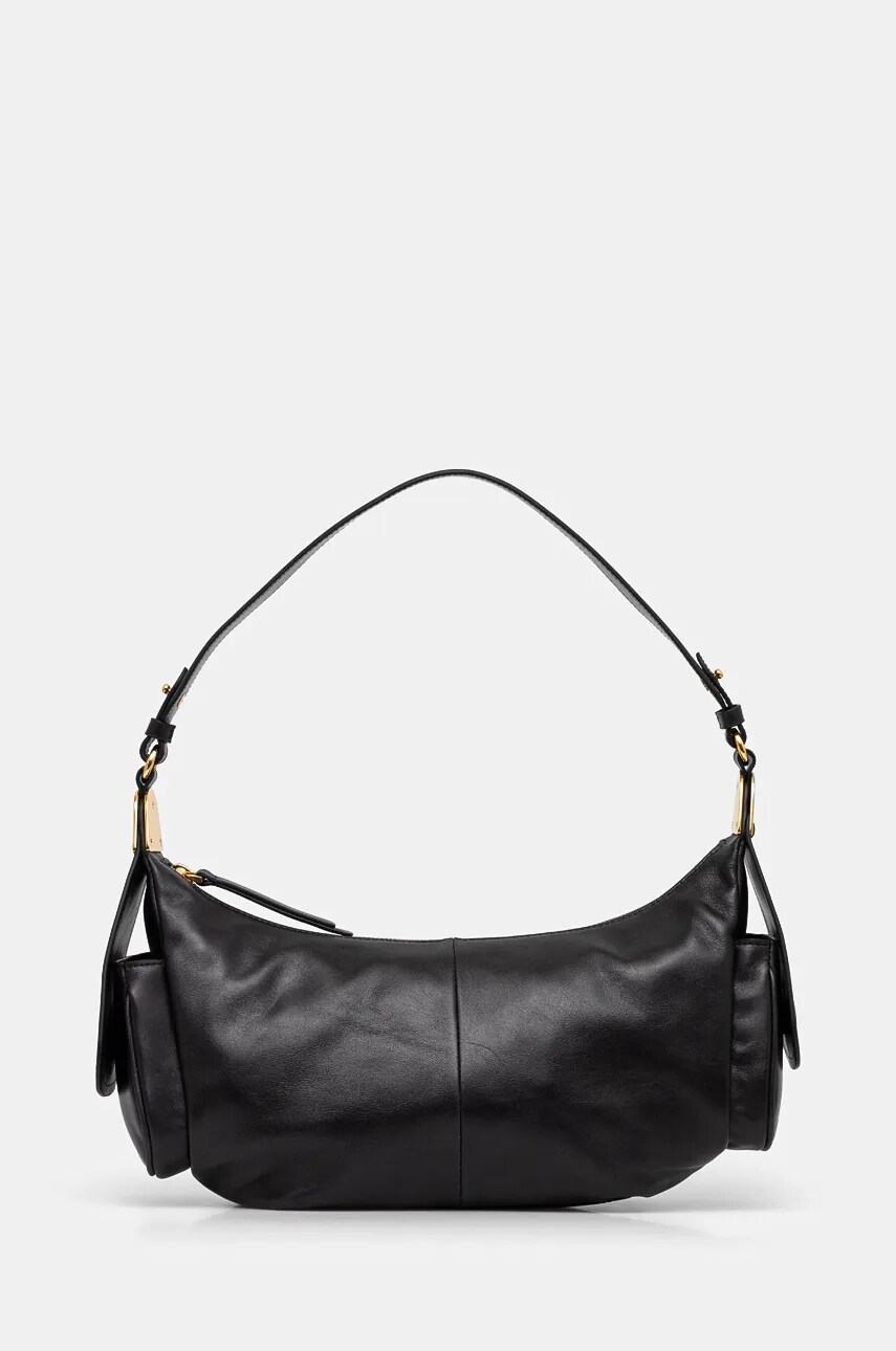 

Кожена чанта Coccinelle COCCINELLECAMPUS VINTAGE в черно E1 RFG 13 01 01, Черен