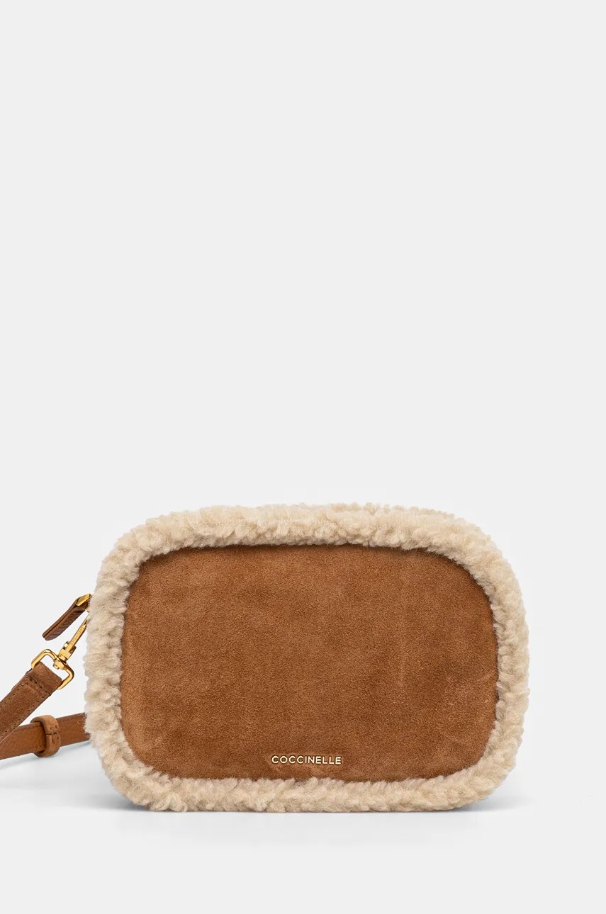 

Чанта Coccinelle TEBE ECO SHEARLING в кафяво E5 RNS 55 I1 01, Кафяв