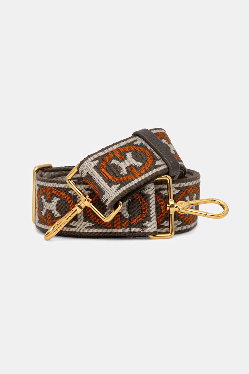 Coccinelle λουρί για τσάντα γυναικείο NASTRO MONOGRAM TRICOLOR
