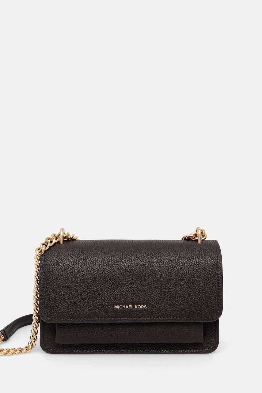 MICHAEL Michael Kors poșetă de piele culoarea negru, 30T4GC7L3T