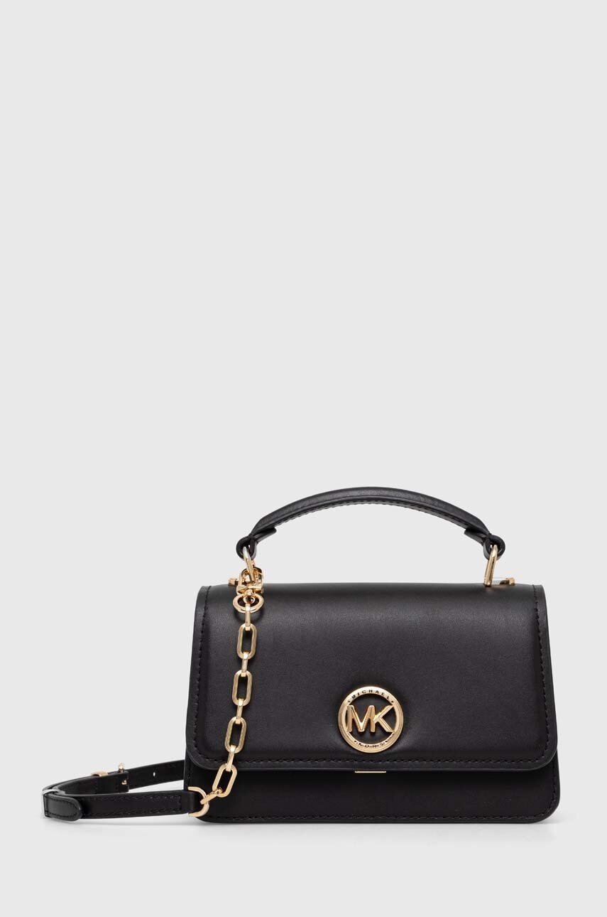 

Кожена чанта MICHAEL Michael Kors в черно 32T4GD8C5L, Черен
