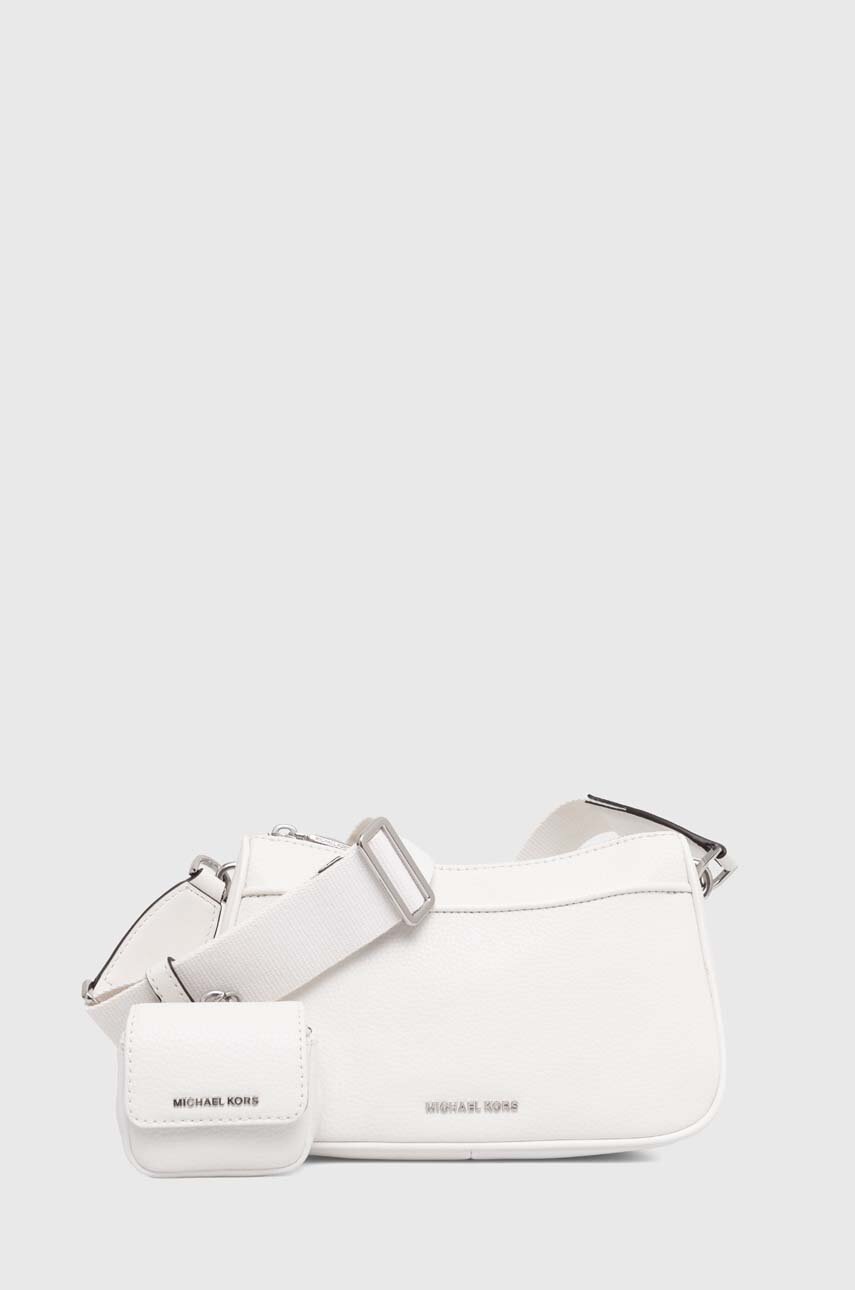 MICHAEL Michael Kors poseta de piele culoarea alb, 32T4SJ6C6T