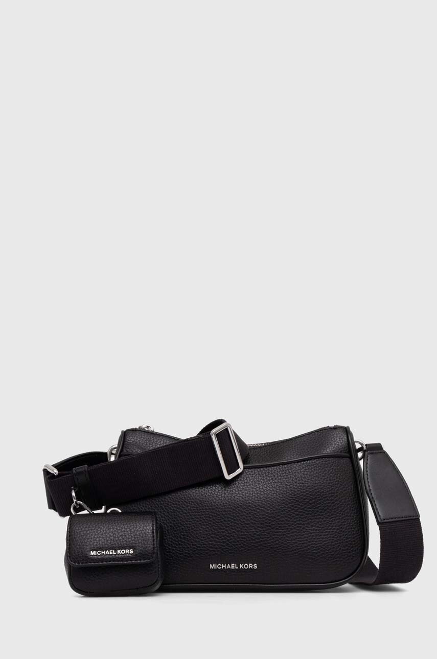 

Кожена чанта MICHAEL Michael Kors в черно 32T4SJ6C6T, Черен