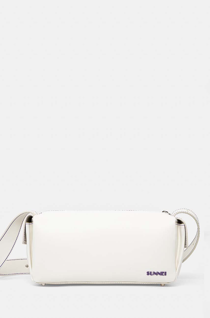 Sunnei poseta de piele culoarea alb, MACCWBAG017