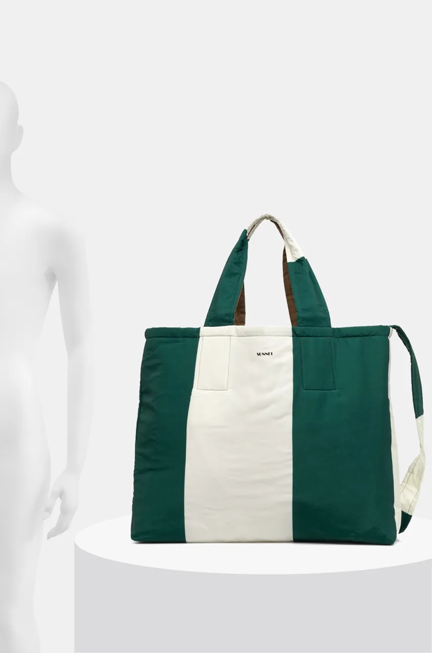 Τσάντα δυο όψεων Sunnei χρώμα: πράσινο, ACCXBAG059 φωτογραφία