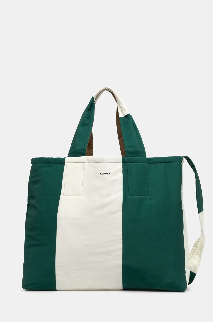 Τσάντα δυο όψεων Sunnei χρώμα: πράσινο, ACCXBAG059 φωτογραφία