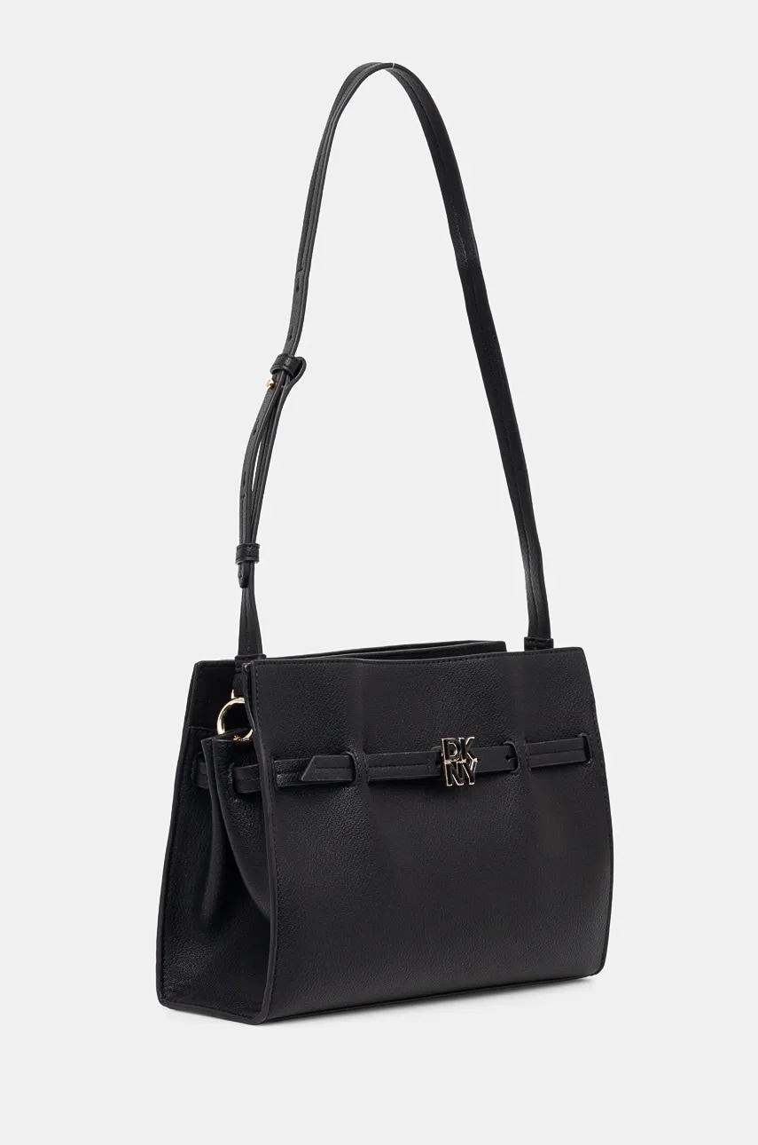 Кожаная сумочка Dkny цвет чёрный R43NKF75 Кожаная сумочка Dkny цвет чёрный R43NKF75