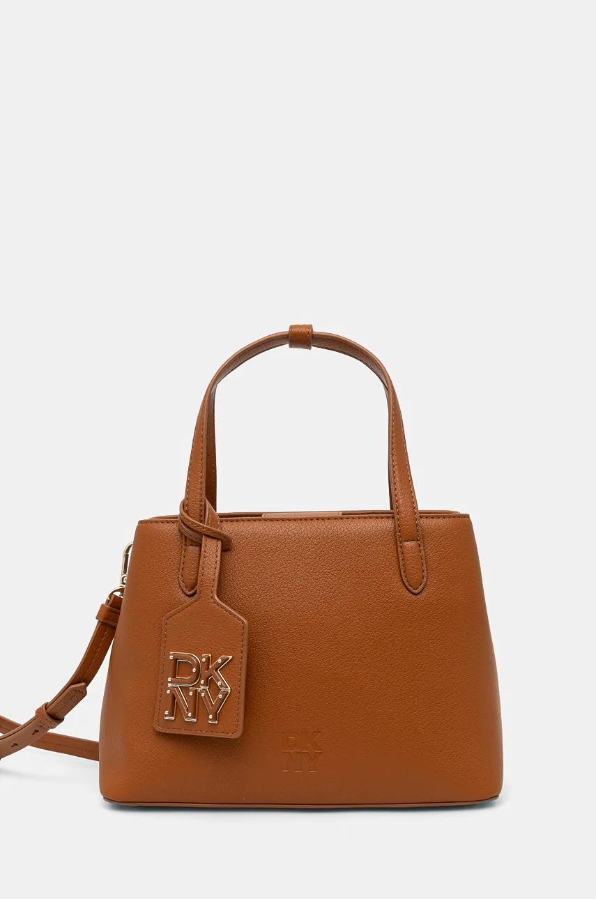 

Кожена чанта Dkny в кафяво R43OKF71, Кафяв