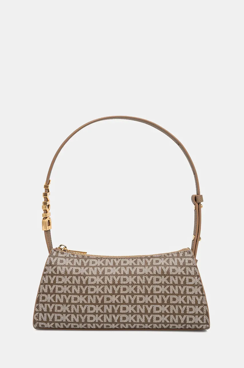 Kabelka Dkny hnědá barva, R4335G57