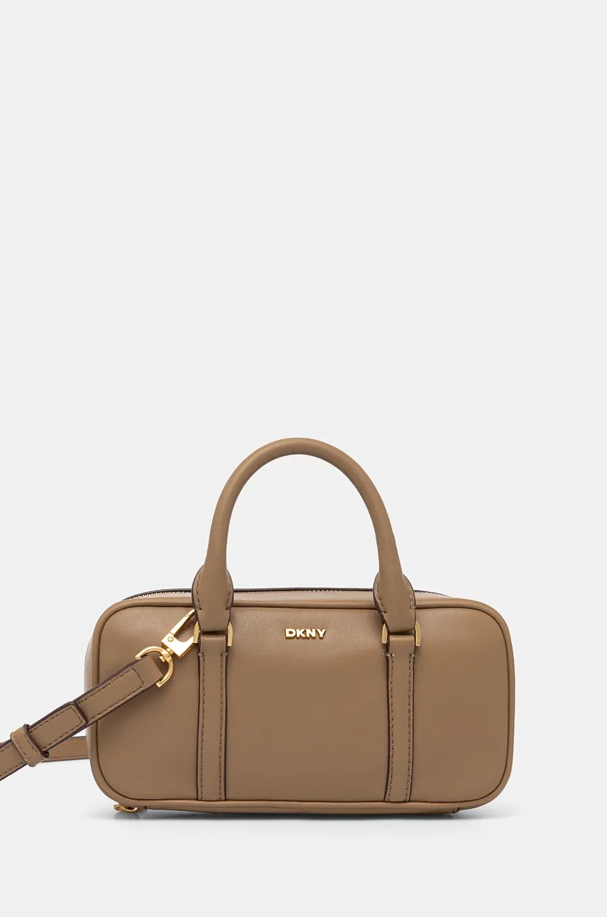 

Кожена чанта Dkny в кафяво R43EKG50, Кафяв