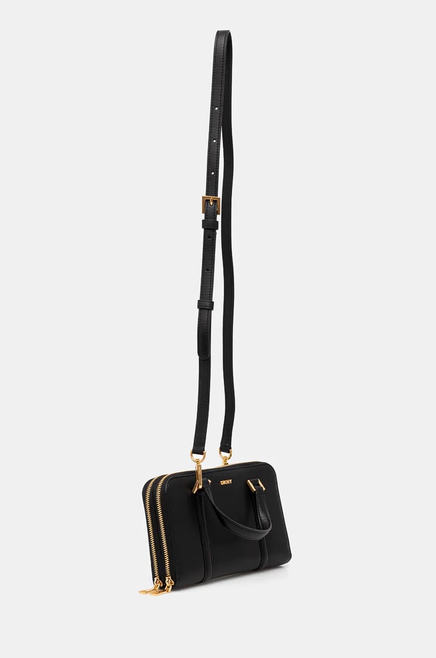 Кожаная сумочка Dkny цвет чёрный R435KG49 Кожаная сумочка Dkny цвет чёрный R435KG49