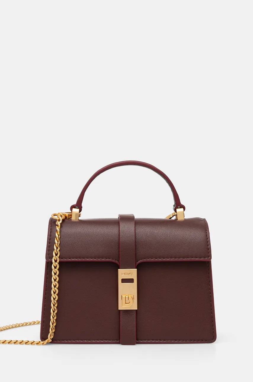 

Кожена чанта Dkny в кафяво R43NYG52, Кафяв