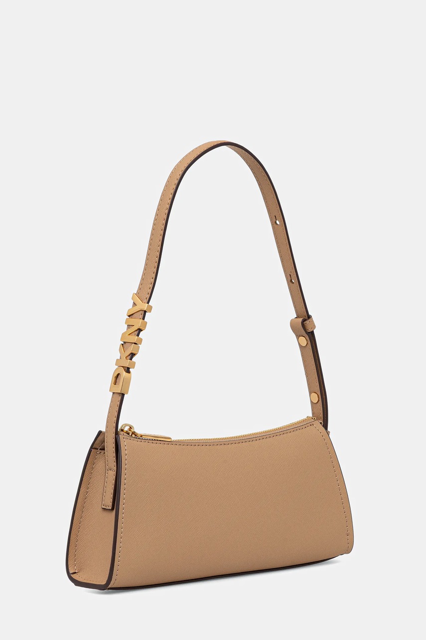 Кожаная сумочка Dkny цвет бежевый R433YG57