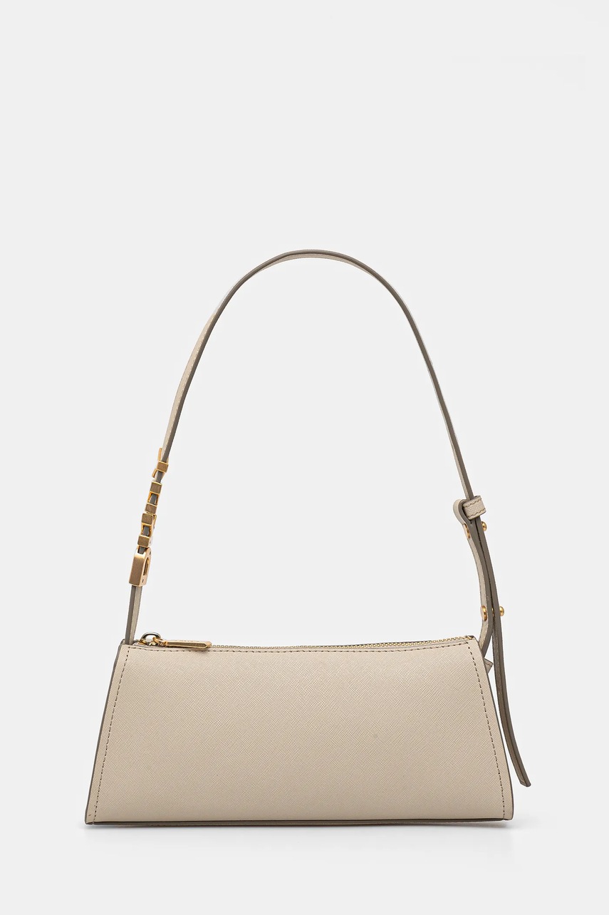 Levně Kožená kabelka Dkny béžová barva, R433YG57