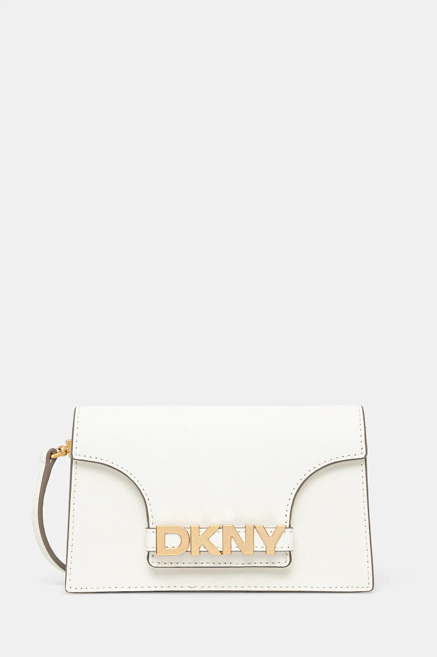 Dkny poseta de piele culoarea bej, R435OG58 Dkny poseta de piele culoarea bej, R435OG58