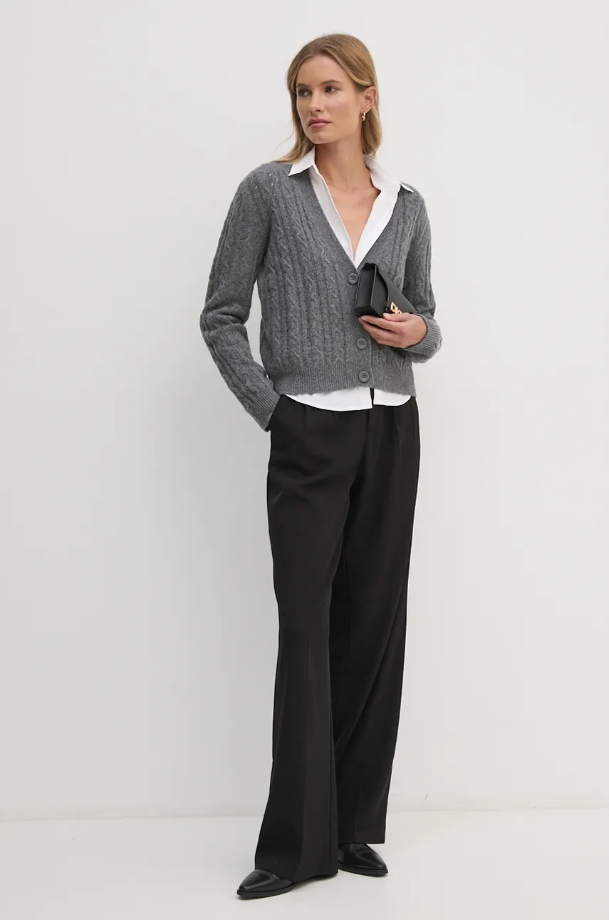 Δερμάτινη τσάντα Dkny χρώμα: μαύρο, R435OG58 φωτογραφία