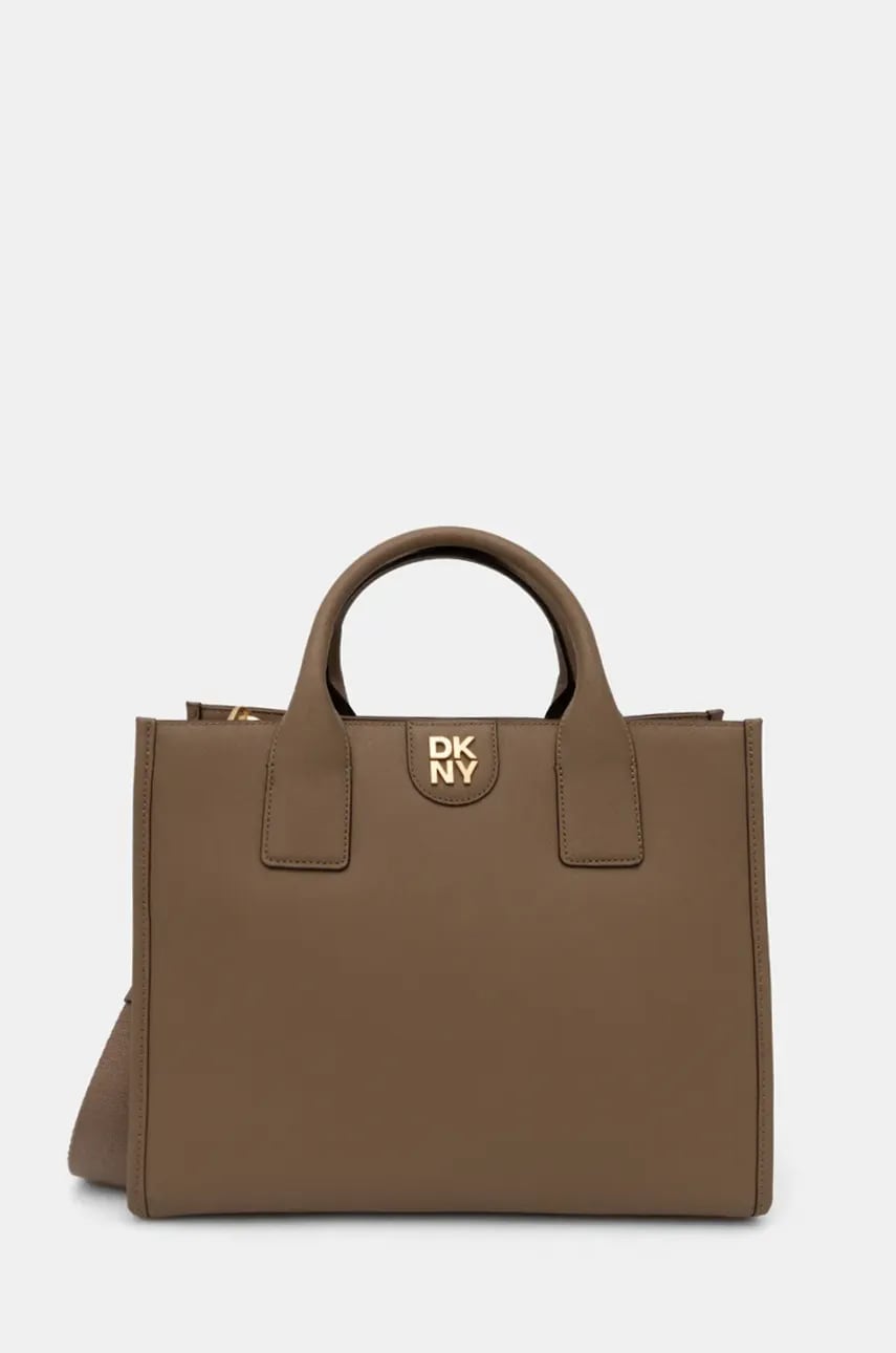Dkny poseta de piele culoarea maro, R43AKQ11