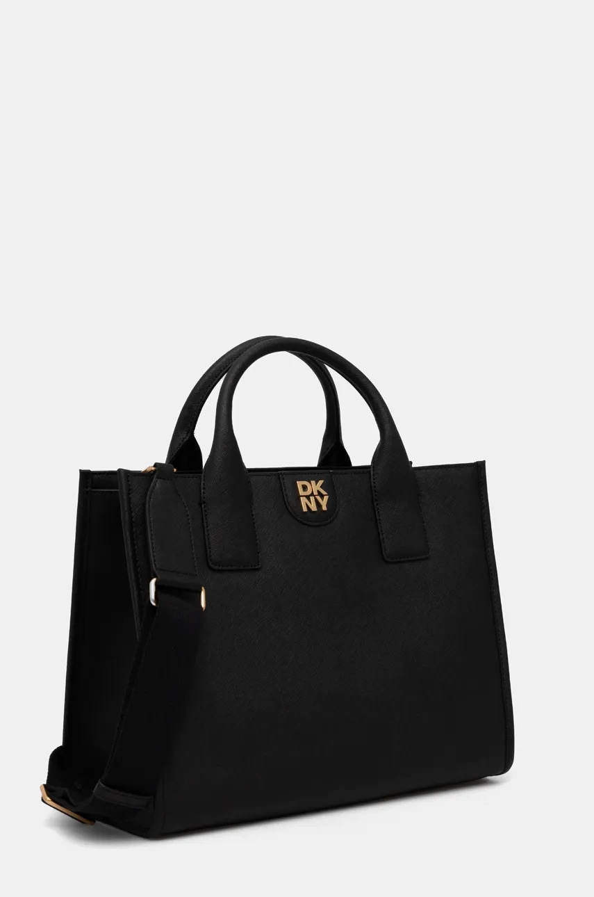 Кожаная сумочка Dkny цвет чёрный R43AKQ11 Кожаная сумочка Dkny цвет чёрный R43AKQ11