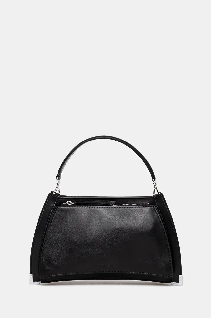 The Kooples poseta de piele culoarea negru, AFSA29003K