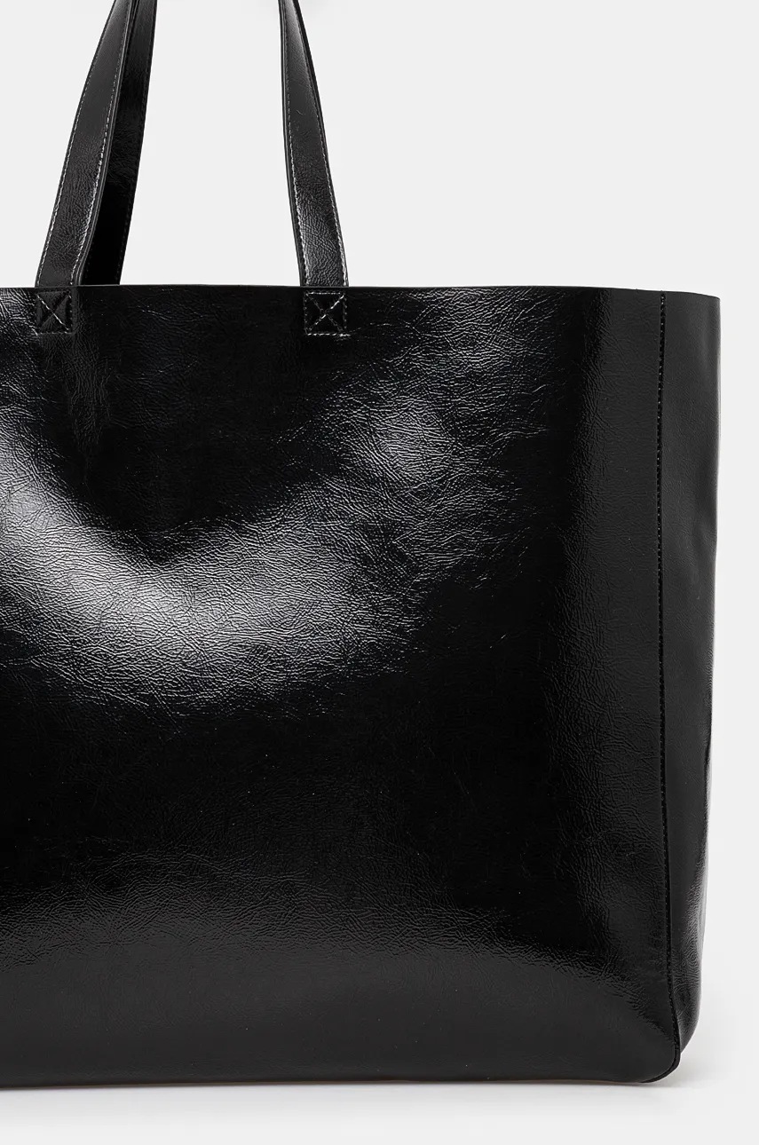 Τσάντα The Kooples χρώμα: μαύρο, AFSA29013K φωτογραφία