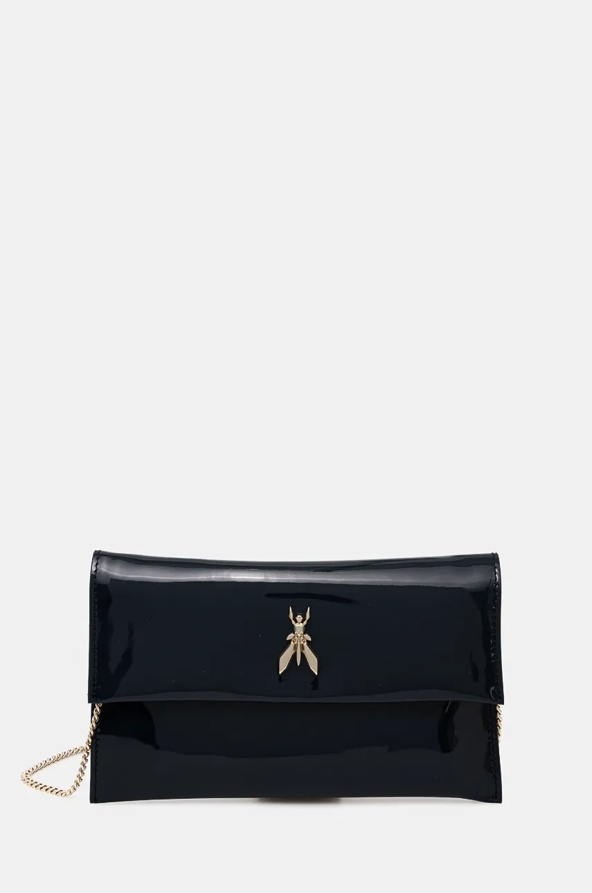 Patrizia Pepe kopertówka skórzana kolor granatowy 2B5460 L125