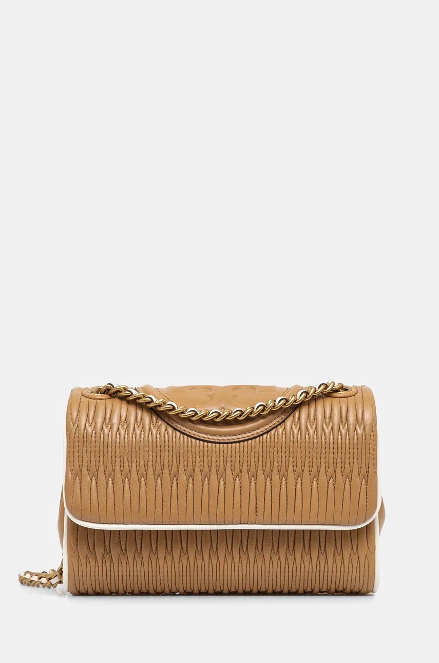 

Чанта Tory Burch Fleming в кафяво 156421, Кафяв