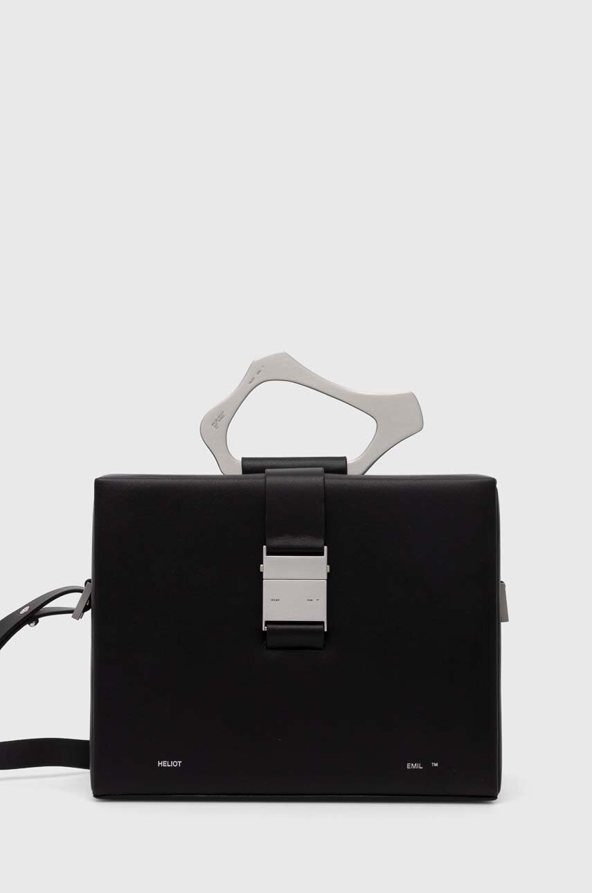 Heliot Emil poseta de piele culoarea negru, HE.15.42.L03.BLK01 Heliot Emil poseta de piele culoarea negru, HE.15.42.L03.BLK01