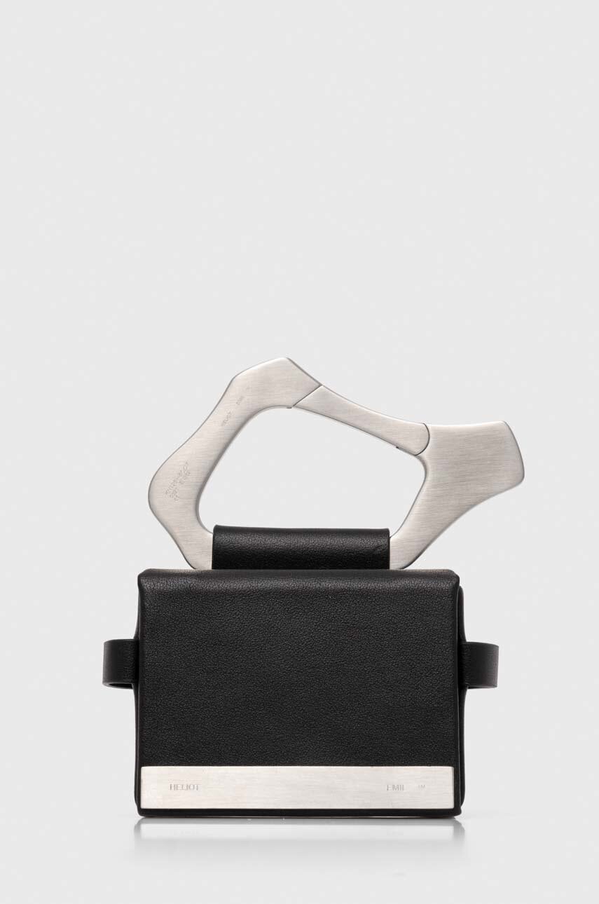 Heliot Emil poseta de piele culoarea negru, HE.15.46.L03.BLK01 Heliot Emil poseta de piele culoarea negru, HE.15.46.L03.BLK01