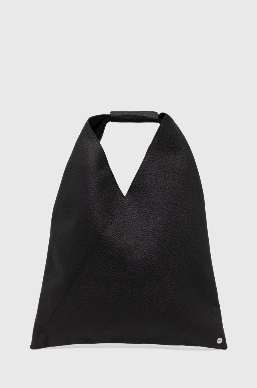 MM6 Maison Margiela poseta de piele culoarea negru, S54WD0043