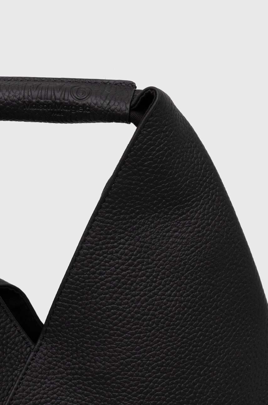 Δερμάτινη τσάντα MM6 Maison Margiela χρώμα: μαύρο, S54WD0043 φωτογραφία