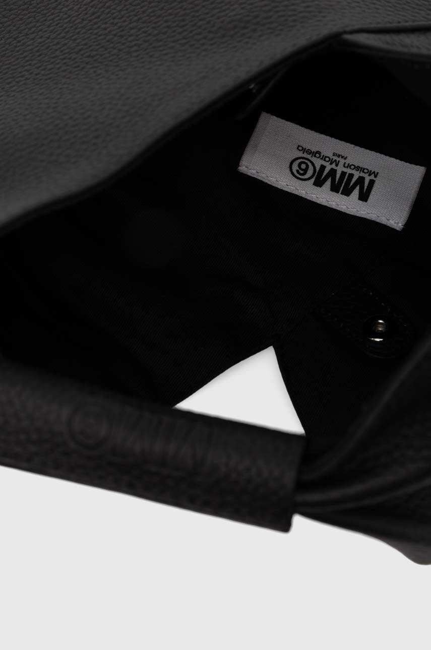 Δερμάτινη τσάντα MM6 Maison Margiela χρώμα: μαύρο, S54WD0043 φωτογραφία